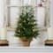 2ft. Pre-Lit Artificial Christmas Tree in Burlap Base, Warm White LED Lights